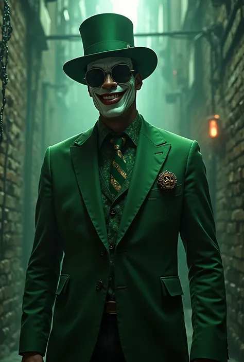 You regenerate with the person dressed as the Riddler be Sean diddy comba