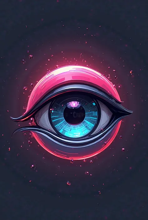 Create logo that says TikTok's eye in the shape of a circle