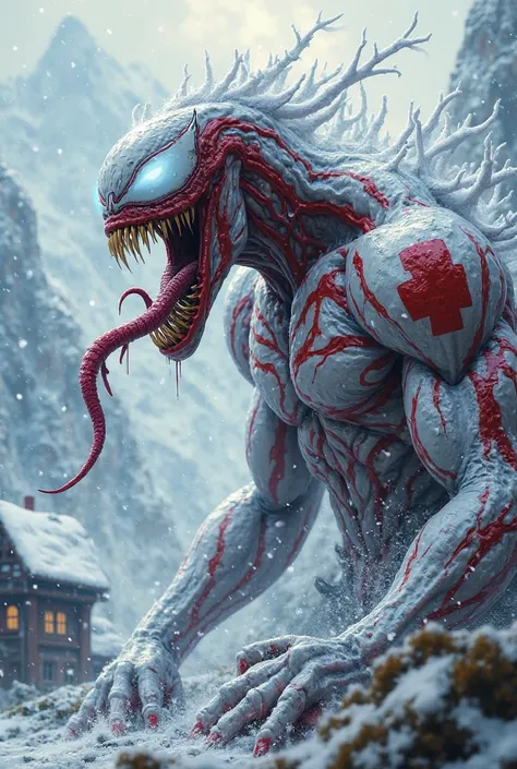 Switzerland as Venom – Image Note

The image showcases Venom Switzerland, a terrifying yet refined symbiote that embodies the cold, mountainous essence of the country. Unlike traditional Venom designs, this version is primarily icy white, with deep crimson...