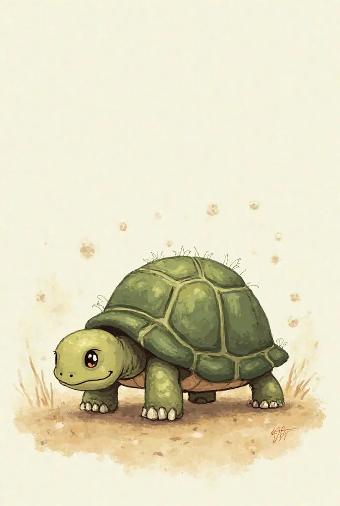 Normal turtle in drawn style