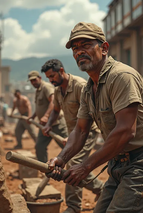 Brazilian workers, In a work 