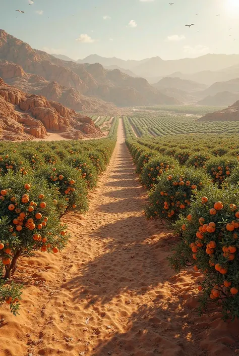 20,000 apricot trees in 72,000 square meters in the desert 