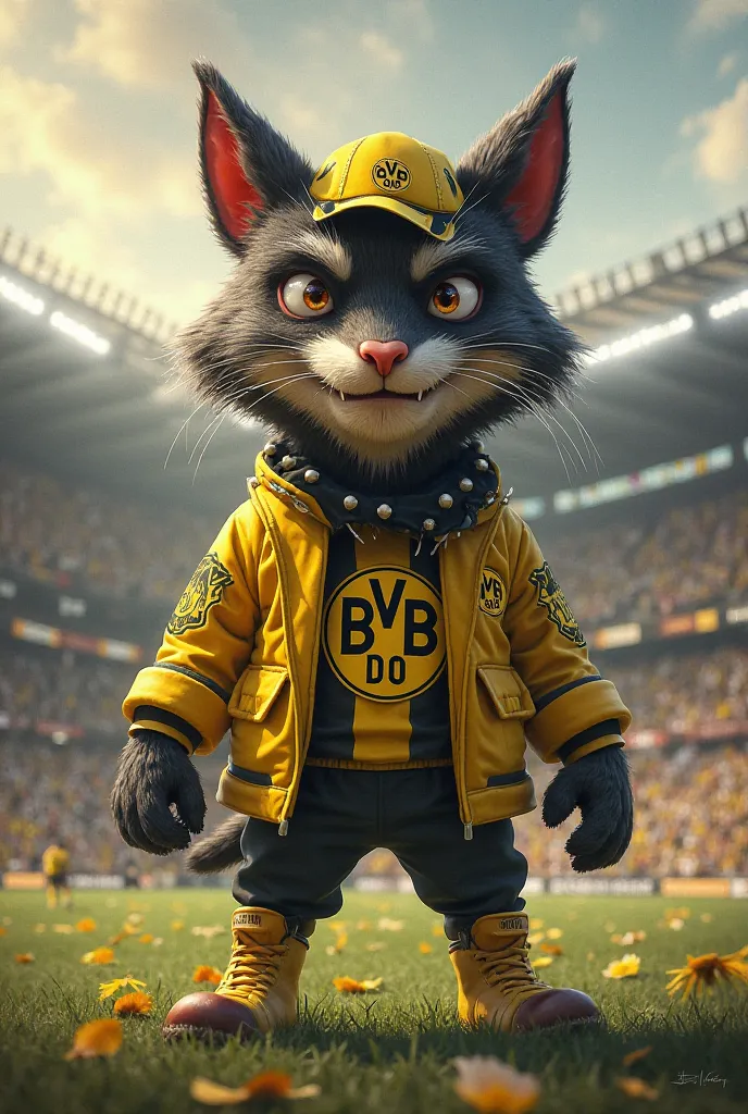 Create mascot: Borussia Dortmund Dick, swindler 
