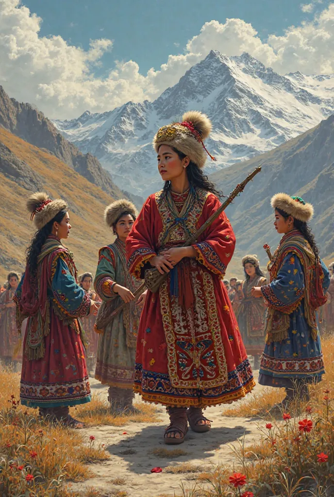 Draw a picture of Kipchak folk
