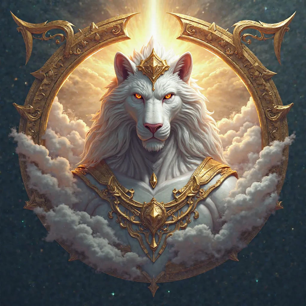 I would like to create a logo that says elysium for my competitive clan with the image of a legendary heavenly mythical God 