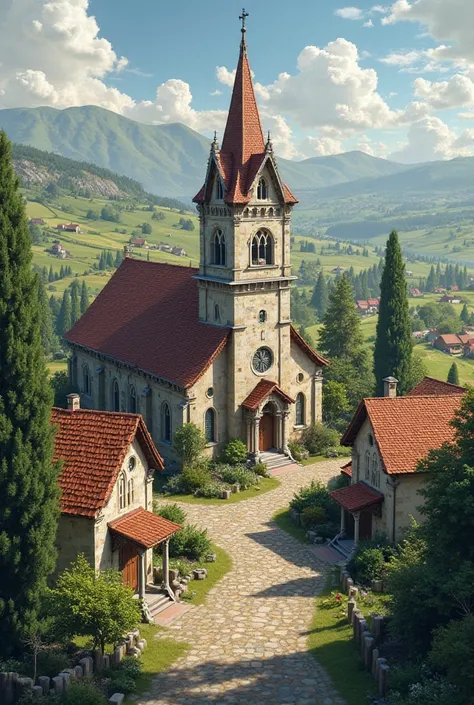 Church in a village