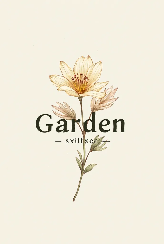 A logo that says garden scented candles 