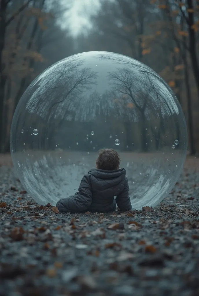 But putting him inside the bubble all gray and out of it people living other moments with family is practically sports and him inside the bubble with the thought of him watching television touching his cell phone lying down