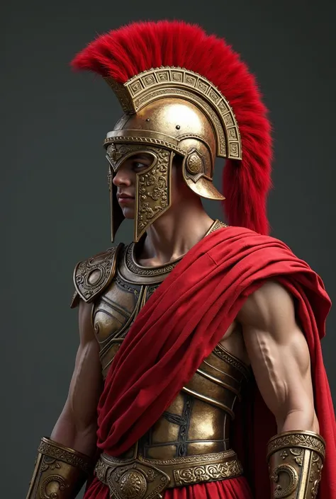 Create a uniform for a 1-year high school class at Senac that studies multimedia and whose class name is Ares the Greek God and creates a very beautiful uniform with the name of the 40 students behind and a helmet design and also with some details in red 