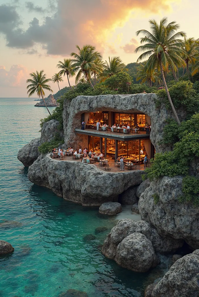 I like it but it's more realistic and that The Rock restaurant in Zanzibar appears 