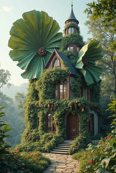 House with elephant ears