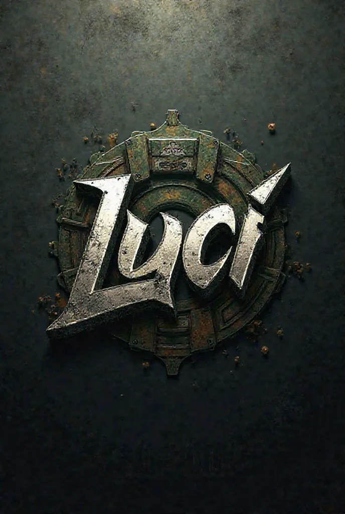 A logo for a girl,  with the name "luci", details in Call of Duty Mobile style 