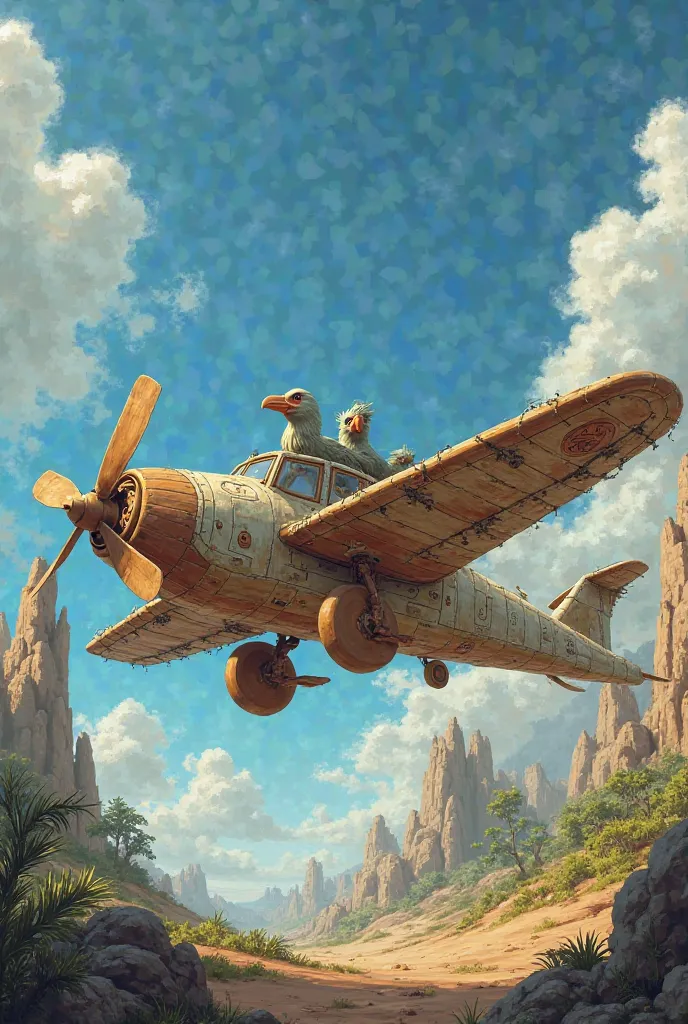 An airplane in the era of the Flintstones 