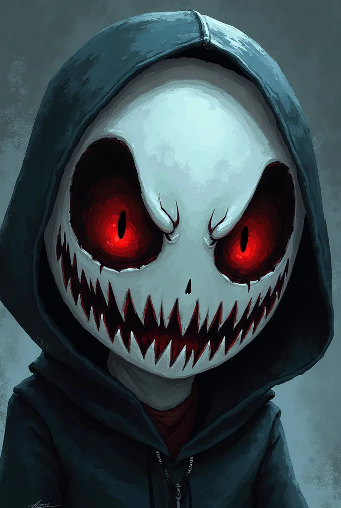 a close up of a cartoon character with a creepy face, concept art inspired by Aquirax Uno, reddit contest winner, sots art, sans undertale, reaper of night!!!!, the reaper as a scary, white scary skin, dark fariytale, nightmare fuel!!!, chaos nightmare ❄️ ...