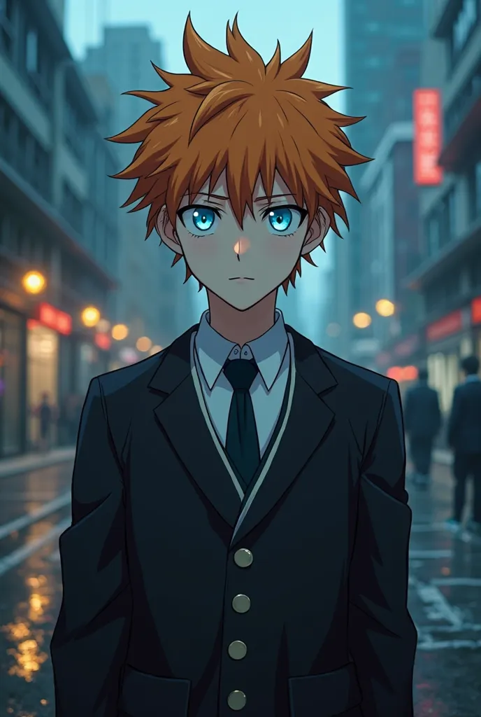 Ichigo Kurosaki in live action but with blue eyes