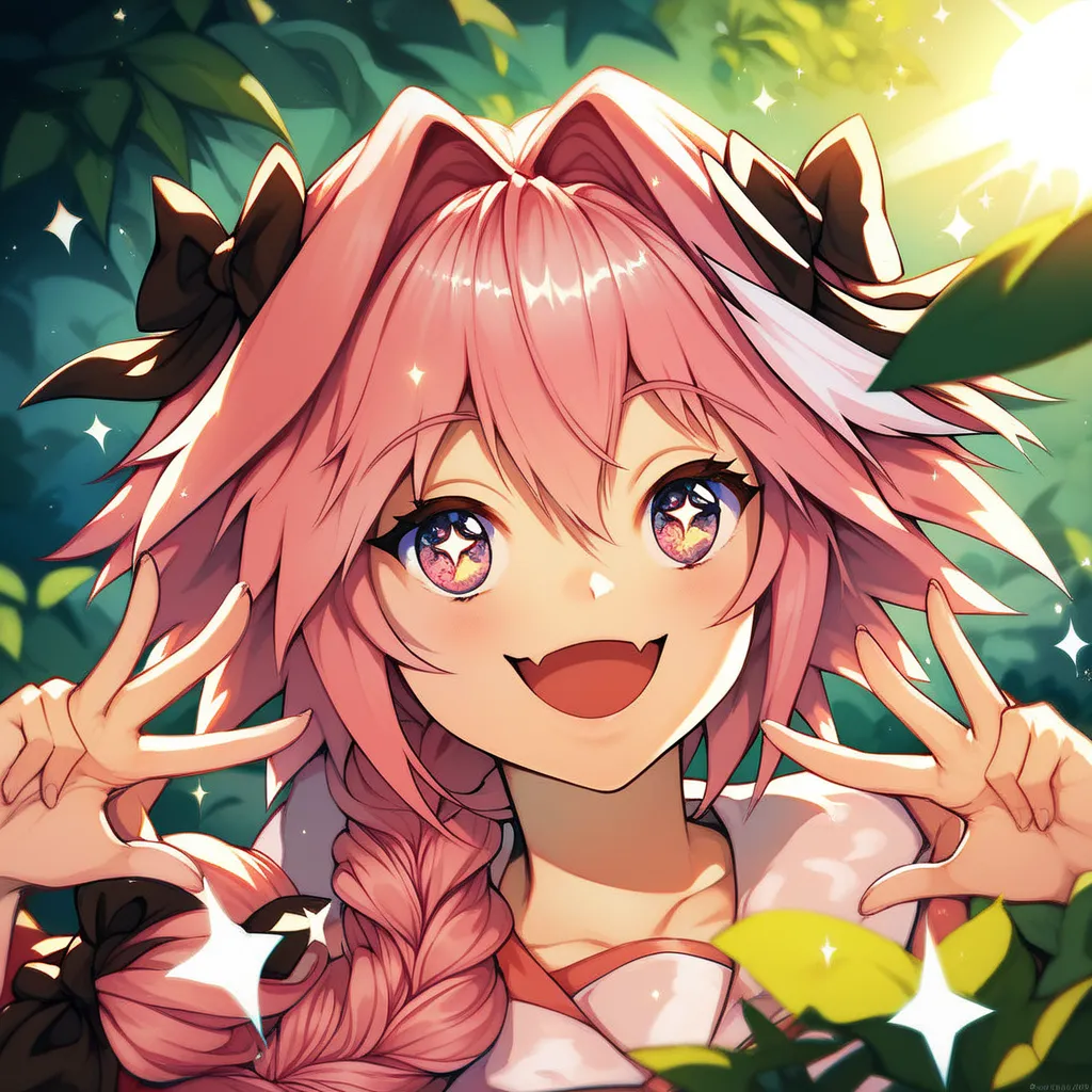 create astolfo happy expression