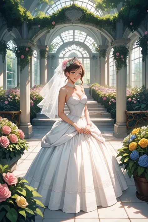 Mori Kasumi wedding dress