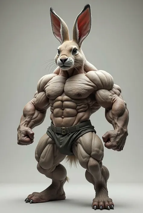 Make the rabbit look muscular