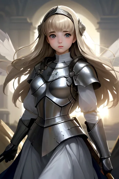 super image quality、real photo、( extremely detailed CG Unity 8K wallpaper 、masterpiece)、(Best lighting、best shadows、very delicate and beautiful)、ultra detailed、《Joan of Arc 1.2》、《Petite Baby-Faced Beauty with Bold Trimmed Hair：1.5》、Courage Emerging in the ...