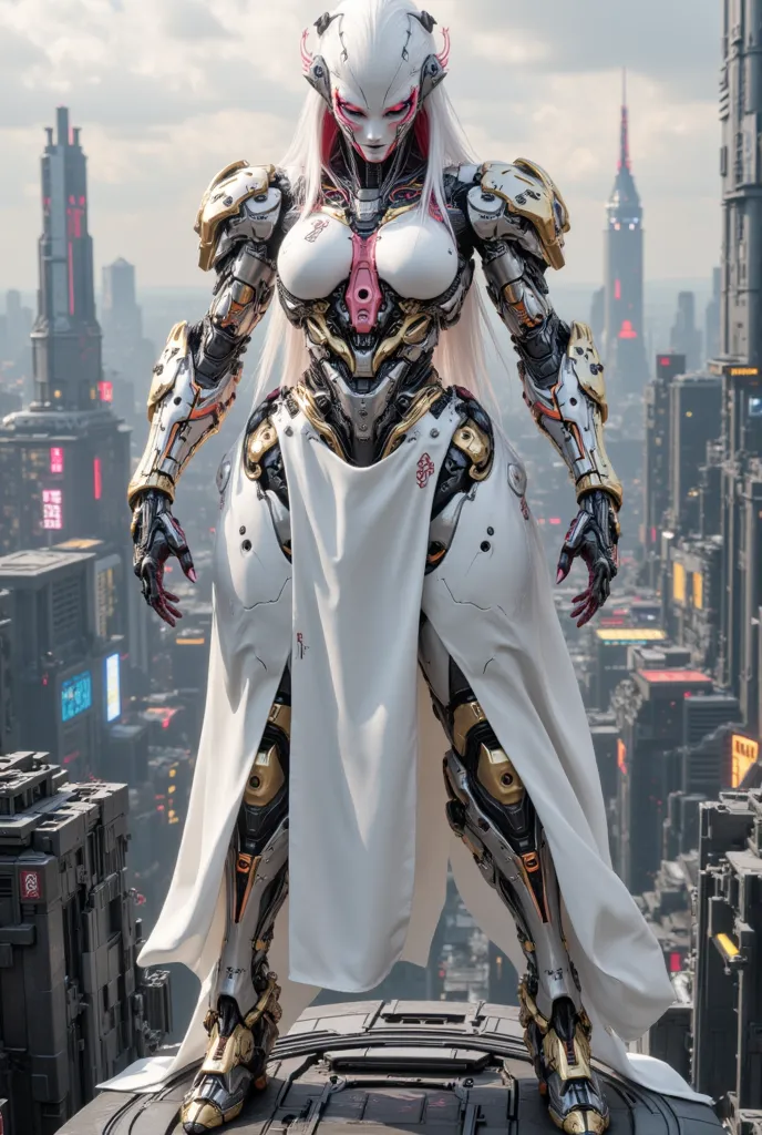 (( White Miko Dress)), ( great piece,  high quality, high definition,   Realistic Image, photography,  Details,  no facial tattoo ), 1 Japanese female demon warrior, gang fighter ,  between 30 and 36 years old , 8k_ wallpaper , extremely  Details eyes, ( l...