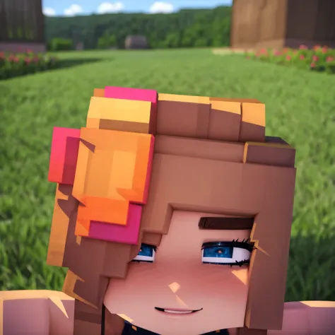 Jenny Minecraft ,  huge breasts , sexy, blushes,  Ahe Face,