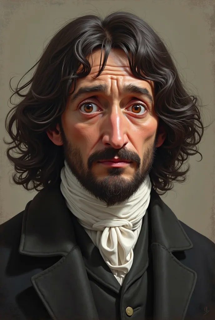 Rene Descartes with a confused face