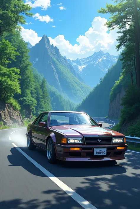 1992 model Nissan Laurel Altime 2.0 in anime touge