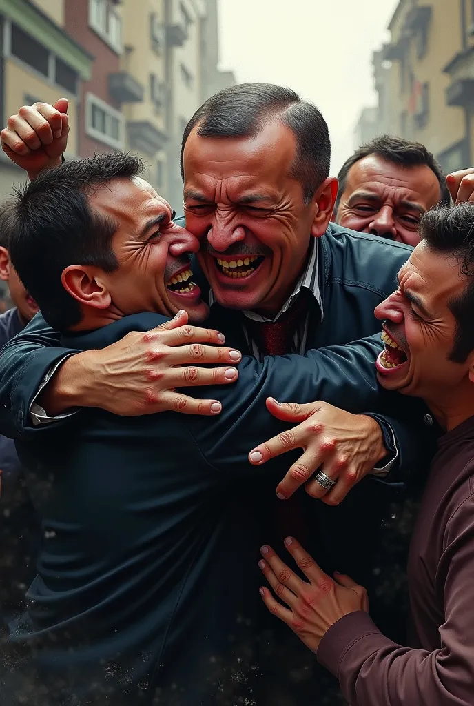 Image of Recep Tayyip Erdogan being beaten 