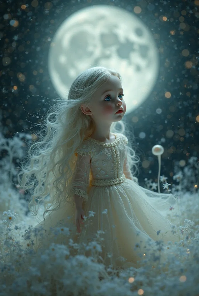 The star, the moon and the  doll。Soft Light。Mysterious