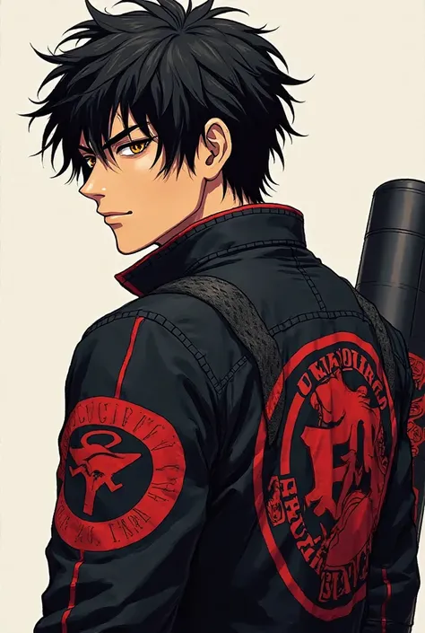 Ryo Kisaragi has a rebellious, street-smart look that sets him apart, yet his presence is undeniably charismatic. His messy jet-black hair, streaked with deep red, is often unkempt, giving him a naturally cool and effortless style. His sharp amber-colored ...