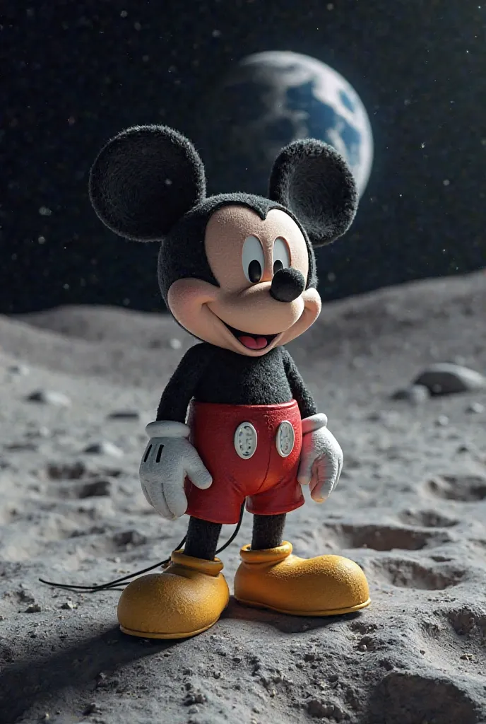 Mickey na vida real na lua
