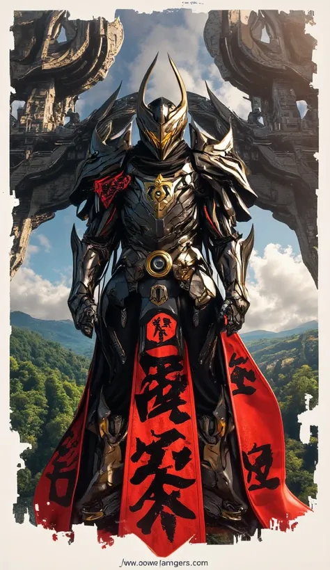 Power Rangers in medieval knight-inspired armor, featuring heraldic crests and Gothic designs. The color schemes are bold and striking. Setting: a medieval castle surrounded by forested hills.