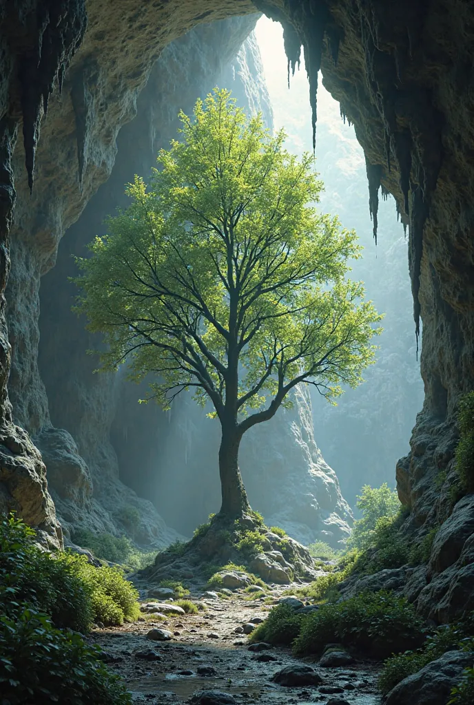 A larch inside the cave