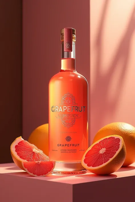 Generate a Brand for the company MOG Drinks regarding grapefruit liqueur.