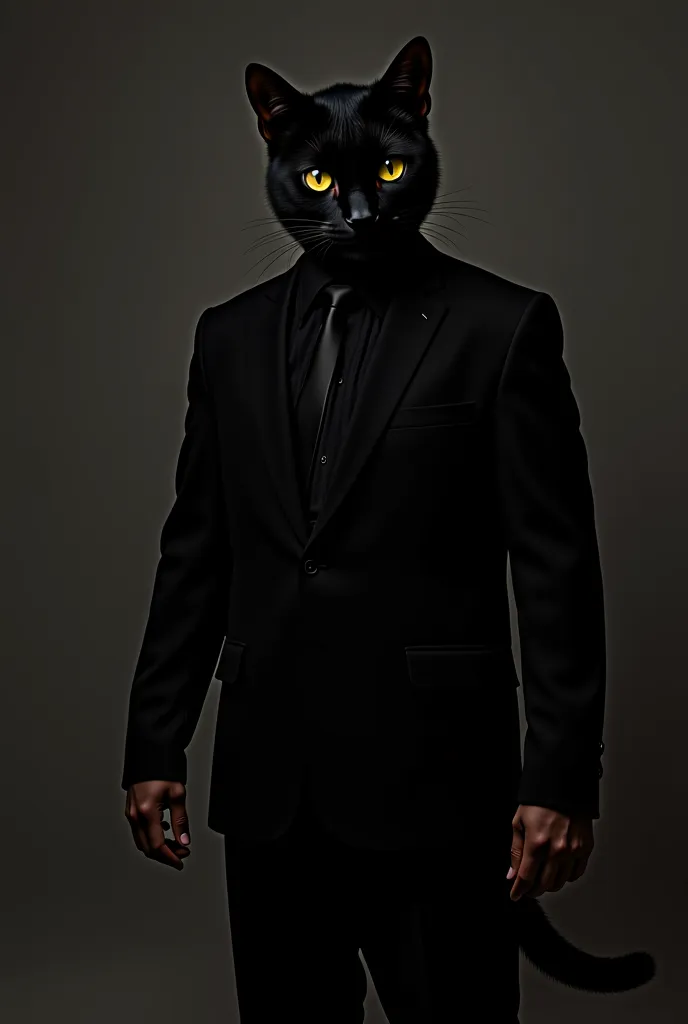 DRUNK MAN WEARING BLACK CAT SUIT