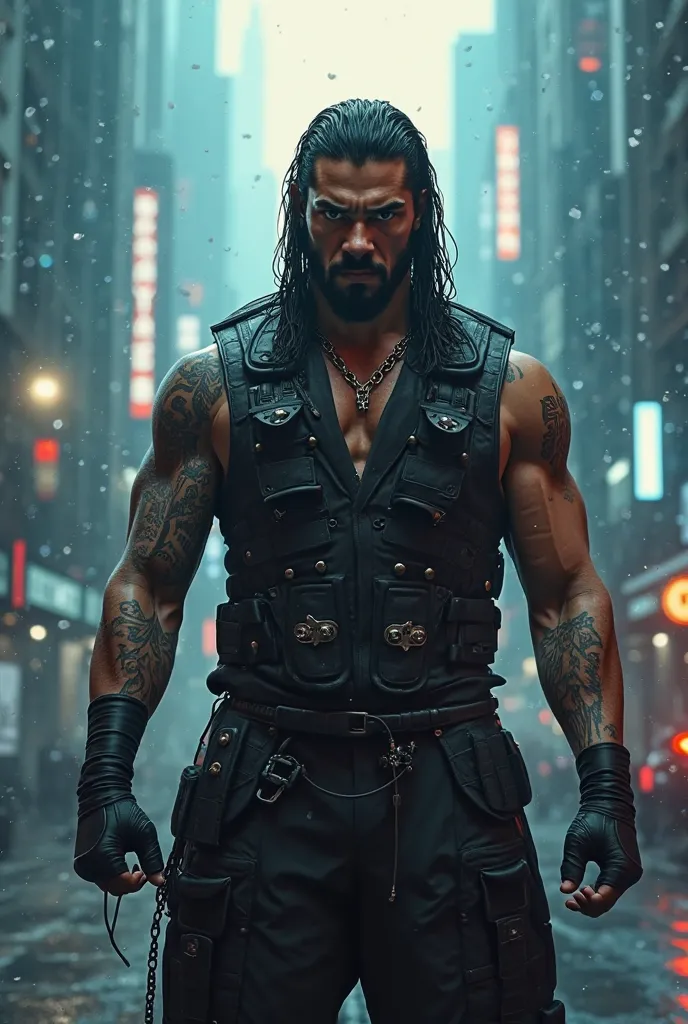 Roman Reigns da WWE estilo Blade Runner