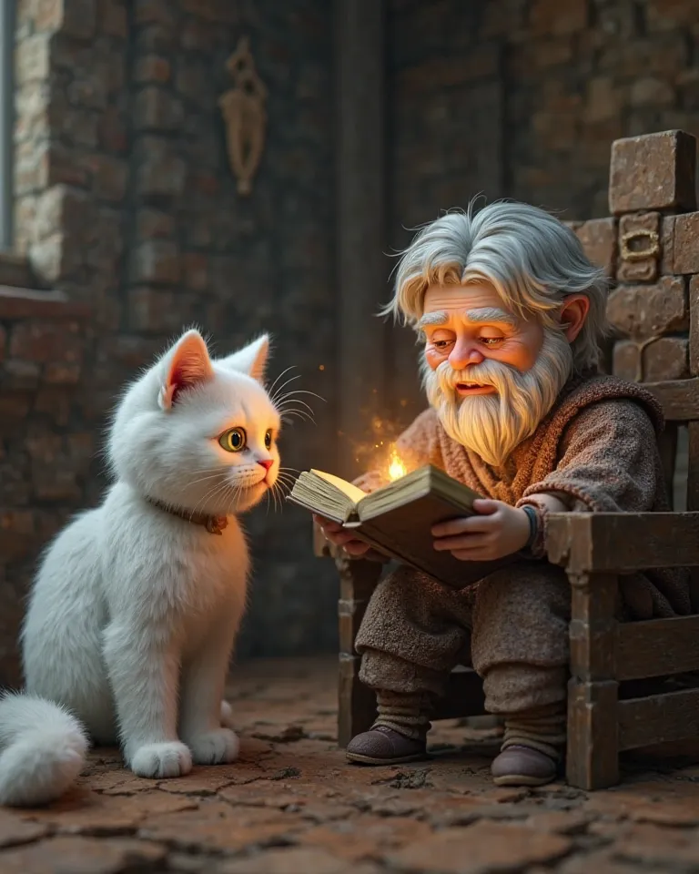 A highly detailed, ultra-realistic 3D-rendered scene blending gaming and cartoon aesthetics. In the center, a hyper-realistic white cat with a futuristic mixed-animation style stands beside Jo’s Minecraft avatar. The cat’s fur appears soft yet digitally en...