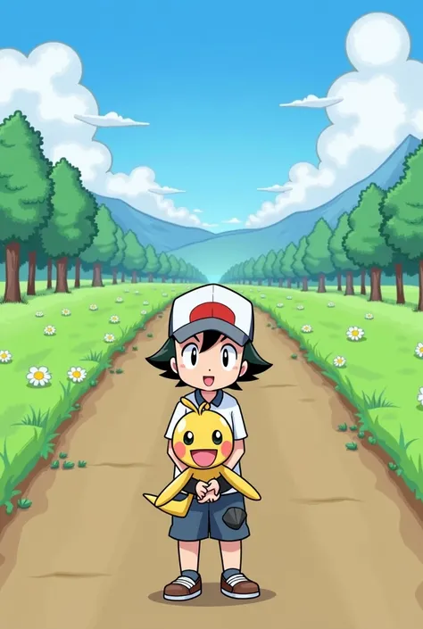 pokemon go on a video game with a pokemon character, a picture by theCHAMBA, trending on pixiv, happening, pokemon anime style, pokémon, pokemon style, pokemon, illustration pokemon, pokemon trainer, new pokemon, pokemon inspired, pokémon logo, pokedstudio...