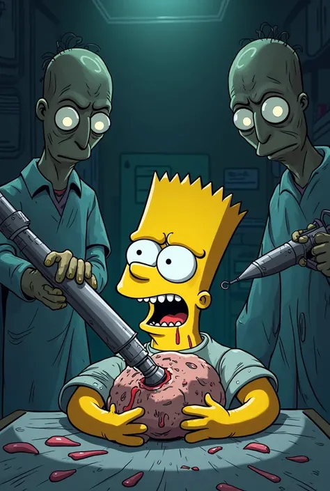 Bart simson scary lobotomy 