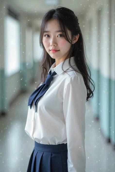 Pretty Korean high school girl