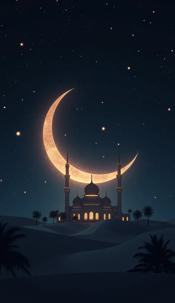  moon, stars, mosque ، Arabia area