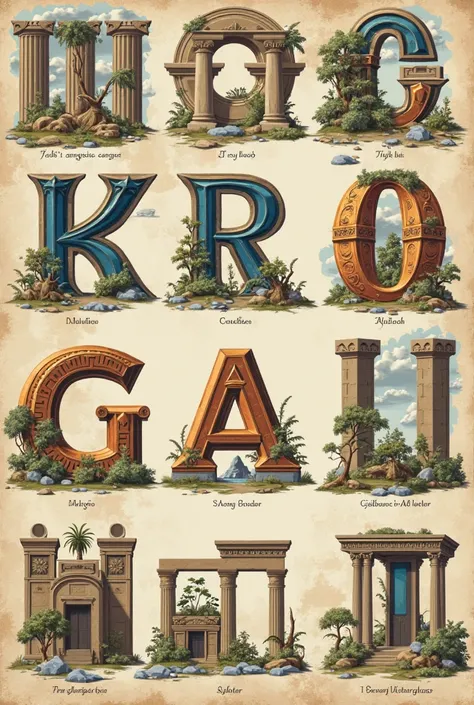 an image of the ancient greek alphabet with more unique letters