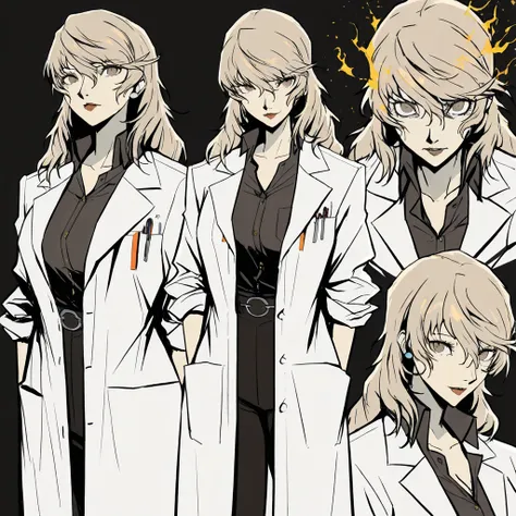 ((score_9, score_8_up, score_7_up)), source_anime, tag1, tag2, quality_masterpiece, dynamic character design, female focus, adult woman, extremely detailed character, unique design, persona 4 inspired, light brown eyes, light taupe hair, sandy blonde hair,...