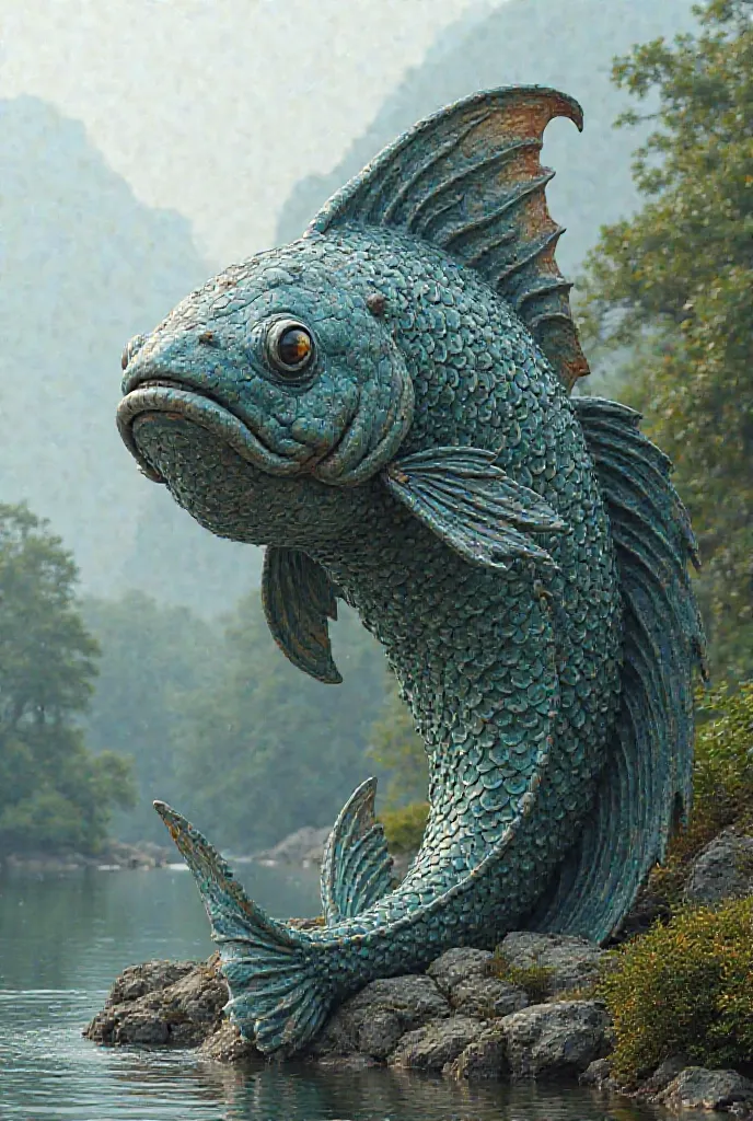 Epe fish statue 