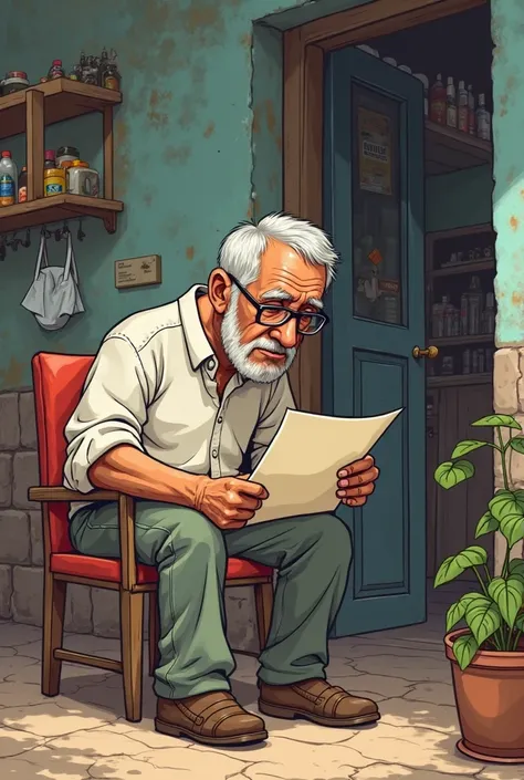 Title: "La Aventura de Don Paco y el Misterio del Seguro de Vehículo in San Salvador"

( First panel ) Scene: Don Paco,  an old man, está sentado en su tienda de abarrotes in San Salvador, reading a letter with a worried face.  Narrator : Don Paco just rec...