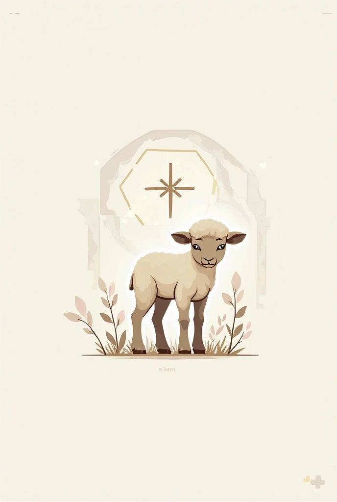 Logo for a church coordinating a lamb