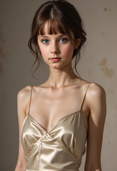 wearing satin camisole