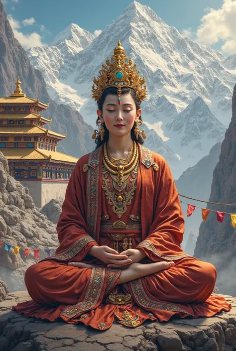 Create a photo of Tibetan King Bodhisattva