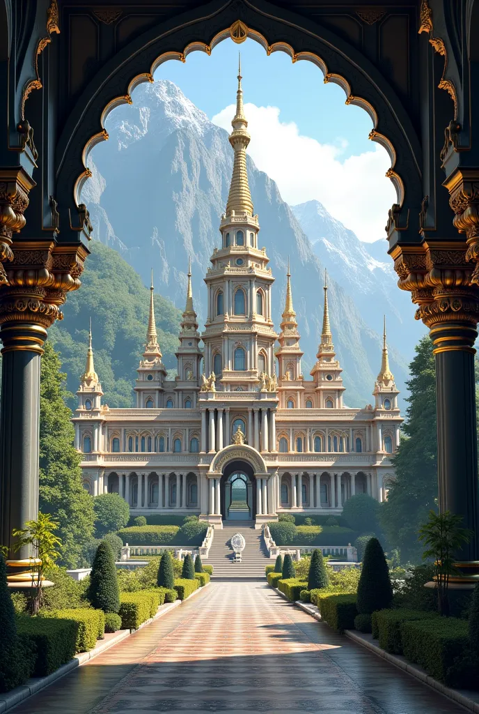 Change the background to a picture of a palace 