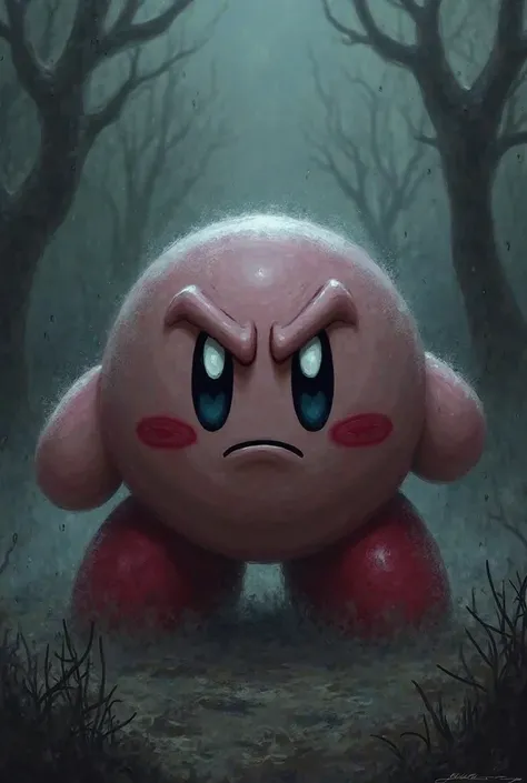 Kirby's slightly dark and sinister concept art